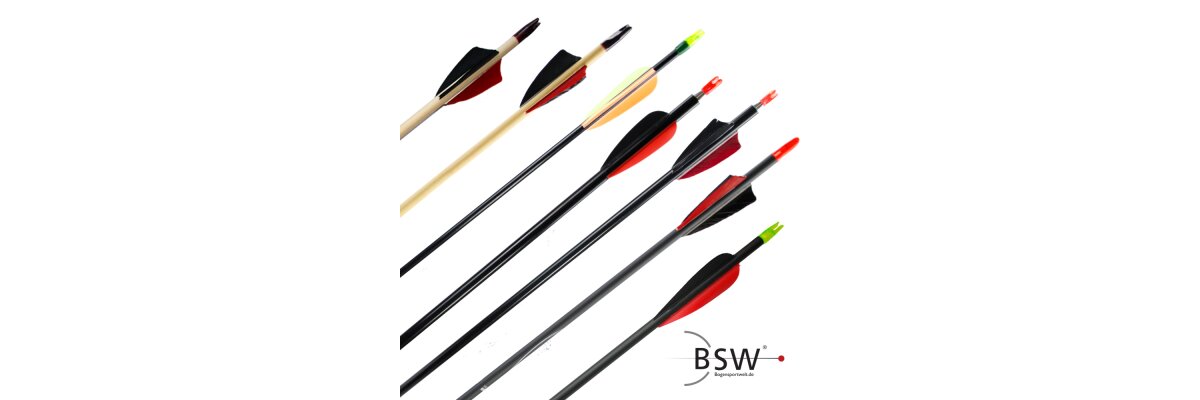 Arrows with natural feathers - Length: 28 inch