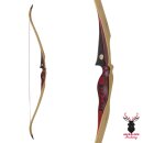 JACKALOPE - Red Beryl - 64 inches - One Piece Recurve Bow - 25-50 lbs