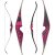 JACKALOPE - Diamond - 60 Zoll - One Piece Recurvebogen - 35 lbs | Rechtshand | Farbe: Pink / Black