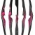 JACKALOPE - Diamond - 60 Zoll - One Piece Recurvebogen - 35 lbs | Rechtshand | Farbe: Pink / Black