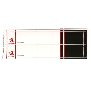 Arrowwraps | Design 601 - Jagdgott mit Crown-Dip in Schwarz - Länge: 8 Zoll - 2er Pack