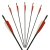 Complete Arrow | TROPOSPHERE - Fibreglass Arrow with Feathers - 24 inches - Orange