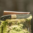 elTORO Buffalo Horn - Damascus - Hunting Knife - 10cm -...