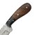 elTORO Walnut Horn - Damascus - Hunting Knife - 9.5cm - incl. Leather Sheath