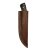 elTORO Buffalo Horn - Damascus - Hunting Knife - 10cm - incl. Leather Sheath