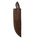 elTORO Buffalo Horn - Damast - Jagdmesser - 10cm - inkl. Lederscheide