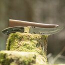 elTORO Brass Horn - Damascus - Hunting Knife - 17cm -...