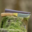 elTORO Brass Olive - Damascus - Hunting Knife - 10cm -...