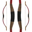 DRAKE Traditional Horsebow - 142cm - 45 lbs | Design: Red Gold