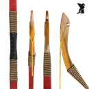 DRAKE Traditioneller Reiterbogen - 142cm - 45 lbs | Design: Red Gold