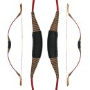 DRAKE Traditional Horsebow - 142cm - 45 lbs | Design: Red Gold