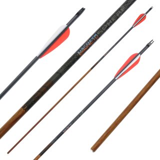 41-55 lbs | [BEST CHOICE] Carbon arrow | MagnetoSPHERE - with Vanes | Spine 400 | 32 inches