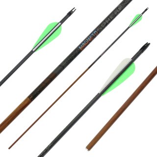 31-35 lbs | [BEST CHOICE] Carbon arrow | MagnetoSPHERE - with Vanes | Spine 600 | 32 inches