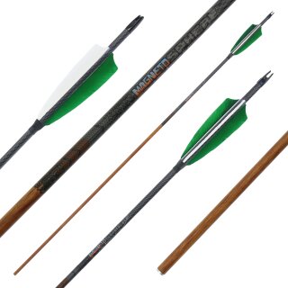 31-35 lbs | [BEST CHOICE] Carbon arrow | MagnetoSPHERE - with Feathers | Spine 600 | 32 inches