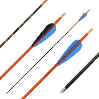 36-40 lbs | Carbon arrow | PyroSPHERE Slim - with Vanes - Spine: 500 | 32 inches