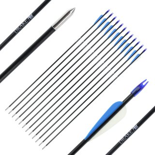 Complete arrow | DRAKE Air - 28-32 inches - Fibreglass - Pack of 12