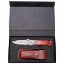 FOXOUTDOOR Damask Knife - foldable - leather sheath