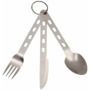 FOXOUTDOOR Cutlery Set - Extra light - 3-part - Stainless...