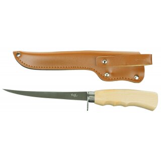 FOXOUTDOOR Fillet Knife - Classic - birch wood handle - sheath