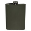 FOX OUTDOOR hip flask - stainless steel - olive - 8 OZ -...