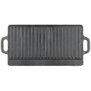 FOX OUTDOOR griddle plate - cast iron - 2 handles - approx. 50 x 23 x 1 -5 cm