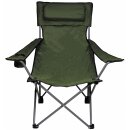 FOXOUTDOOR Folding Chair - Deluxe - OD green - back- and...