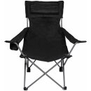 FOXOUTDOOR Folding Chair - Deluxe - black - back- and...