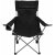 FOX OUTDOOR folding chair - Deluxe - black - back and armrest