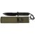 FOXOUTDOOR Knife - fixed blade - OD green - wrapped handle