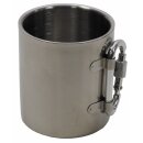 FOX OUTDOOR mug - stainless steel - carabiner -...