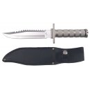 FOXOUTDOOR Survival Knife - silver - aluminium handle -...