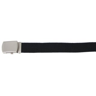 MFH Web Belt - with money pouch - black - approx. 3,2 cm