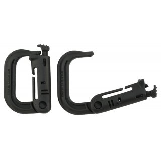 MFH Karabiner - Plastik - MOLLE - oliv - 2er Pack