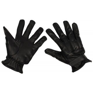 MFH Lederhandschuhe - schwarz - mit Quarzsandfüllung | Größe XL