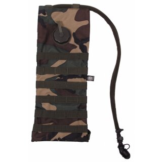 MFH Hydration Pack - MOLLE - 2,5 l - with TPU bladder - woodland