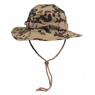 MFH US GI Bush Hat - chin strap - GI Boonie - Rip Stop - BW trop. camo | Size M