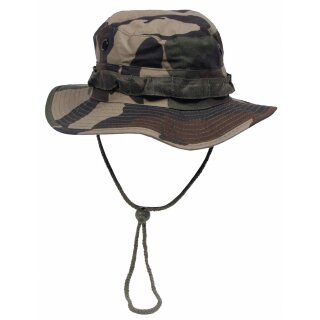 MFH US GI Bush Hat - chin strap - GI Boonie - Rip Stop - CCE camo