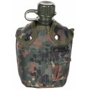 MFH US plastic water bottle - 1 l - cover - flecktarn - BPA-free