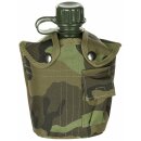 MFH US plastic water bottle - 1 l - cover - M 95 CZ camouflage - BPA-free