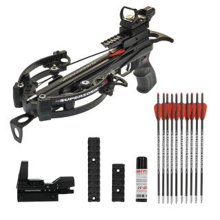 [SET] X-BOW FMA Supersonic - 120 lbs / 330 fps - Pistol crossbow incl. Red Dot & bolts