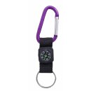 COGHLANS carabiner with compass &amp; key ring