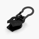 Metal & Plastic Zipper XL - black