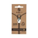 Metal &amp; Plastic Zipper XL - silver