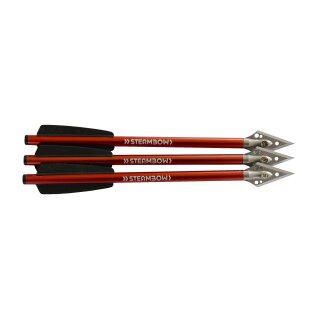 STEAMBOW Hunting arrows for AR-Series - red  - Pack of 3