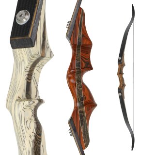 SPIDERBOWS - Hawk - SRF Design - SWS - 60-66 inches - 25-50 lbs - Take Down Recurve bow