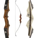 SPIDERBOWS - Hawk - SRF Design - SWS - 60-66 inches - 25-50 lbs - Take Down Recurve bow