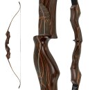 JACKALOPE - Tigerseye - 64 inch - Classic - Take Down Recurve Bow - 30-40 lbs