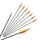 Pack of 10 | STRONGBOW 30 Inches Fiberglass Arrow-Black