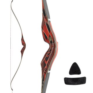 JACKALOPE - Red Beryl Refined Tournament - 62 Zoll - One Piece Recurvebogen - 25-45 lbs