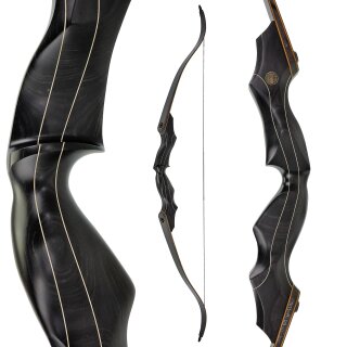 JACKALOPE - Obsidian - Refined Tournament - 62-68 inch - 30-50 lbs - Take Down Recurve bow